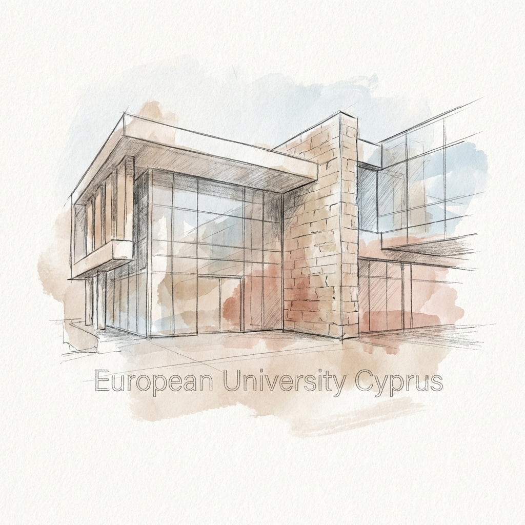 European University Cyprus (EUC) modern campus entrance