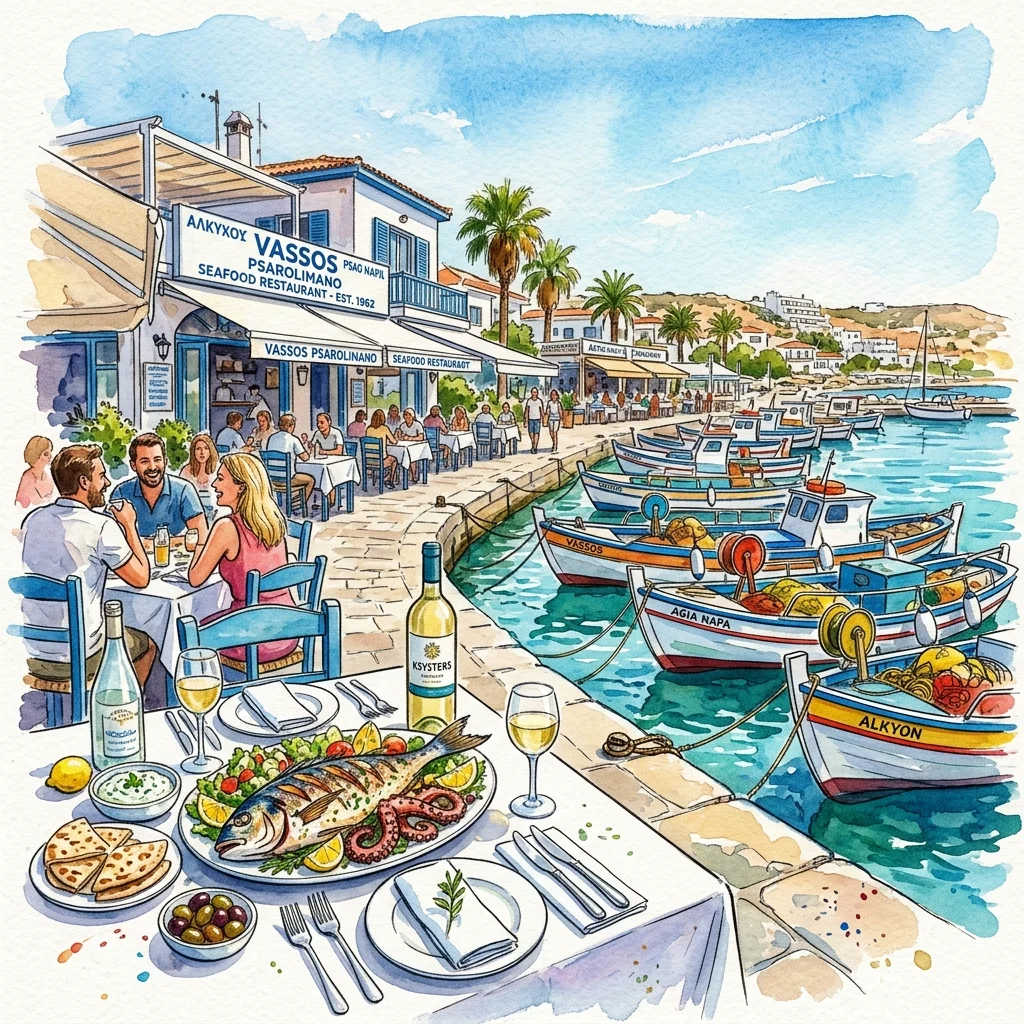 Vassos Psarolimano Seafood Restaurant at Ayia Napa Harbour